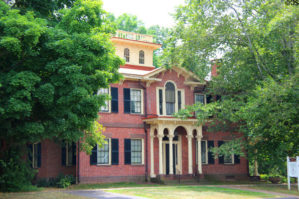 Hurlbut-Dunham House (1790s remodeled 1860s) (212 Main St.). Wethersfield, CT. Style: Italianate.