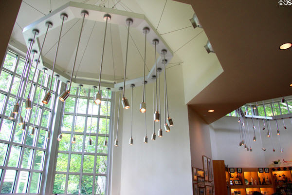 Lobby of new gallery at Florence Griswold Museum. Old Lyme, CT.