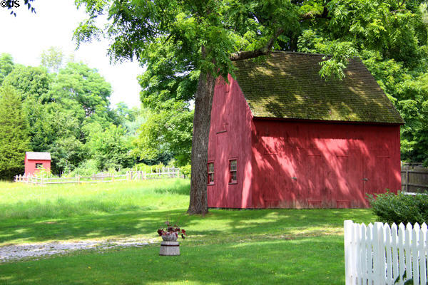 Outbuildings of Pratt House Museum. Essex, CT.