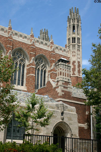 Spires of Sterling Law Building. New Haven, CT.