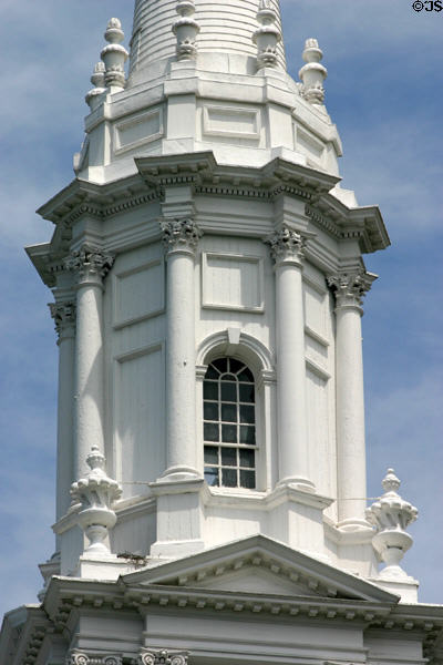 Center Church spire as influenced by Sir Christopher Wren. New Haven, CT.