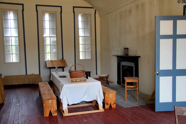 Engineers room at Fort Trumbull State Park. New London, CT.