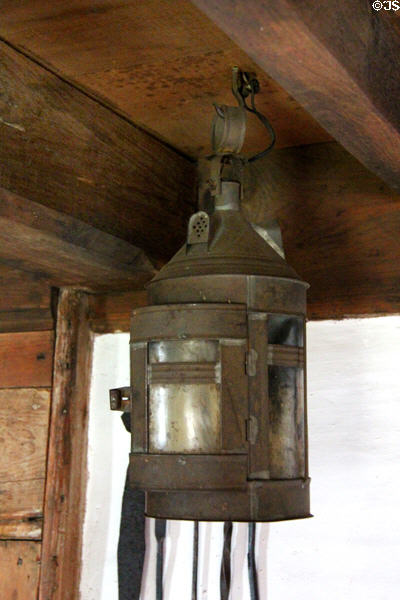 Tin lantern at Joshua Hempstead House. New London, CT.