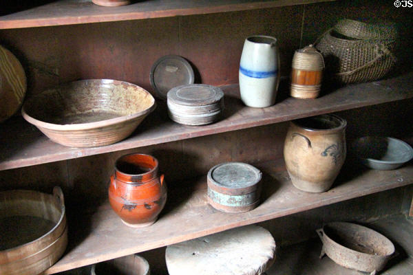 Pottery at Joshua Hempstead House. New London, CT.