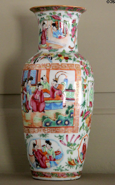 Chinese-import vase at Judson House. Stratford, CT.