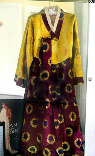 Marian Anderson recital dress at Danbury Museum & Historical Society. Danbury, CT.