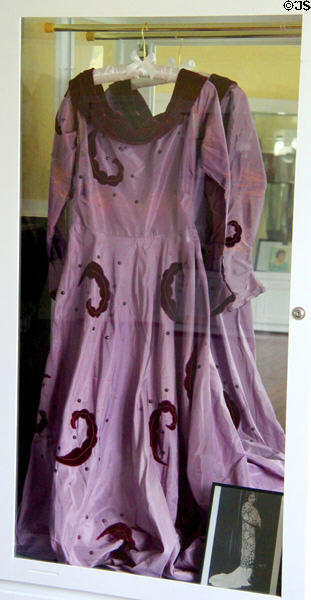Marian Anderson recital dress at Danbury Museum & Historical Society. Danbury, CT.