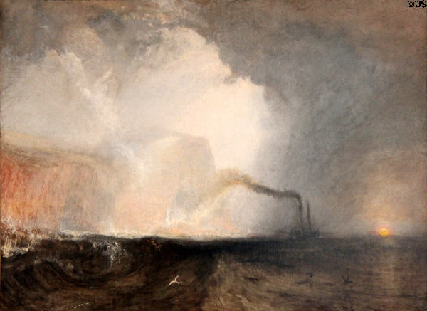 Staffa, Fingal's Cave painting (1831-2) by Joseph Mallord William Turner at Yale Center for British Art. New Haven, CT.