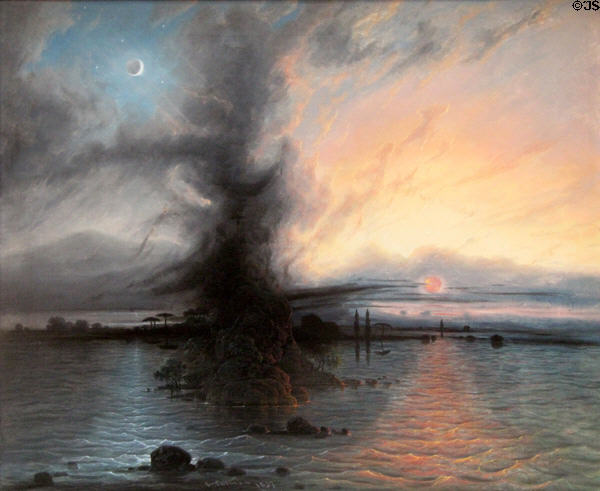 Rock of Salvation painting (1837) by Samuel Colman at Yale Center for British Art. New Haven, CT.