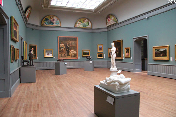 Gallery of 19th C American paintings at Yale University Art Gallery. New Haven, CT.