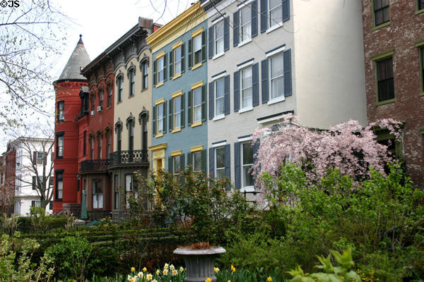 Italianate houses on East Capitol St. Washington, DC.