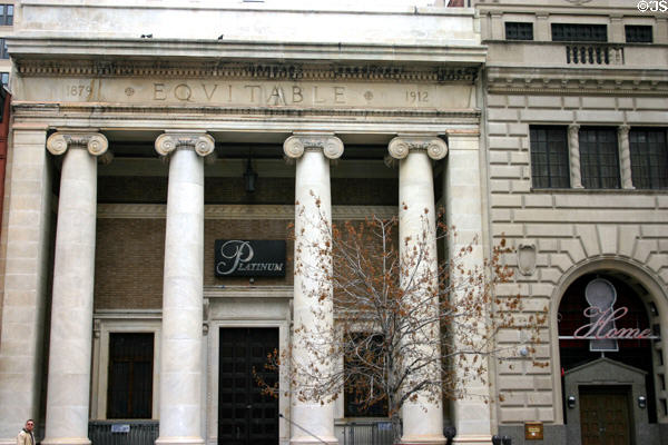 Equitable Co-operative Building (1911) (915 F St. NW) Association. Washington, DC. Style: Greek revival. Architect: Frederic B. Pyle. On National Register.