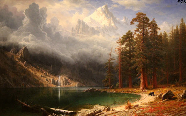 Mount Corcoran painting (c1876-7) by Albert Bierstadt at Corcoran Gallery of Art. Washington, DC.