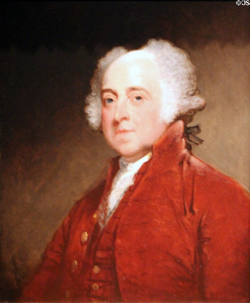 John Adams portrait (c1821) by Gilbert Stuart at National Gallery of Art. Washington, DC.