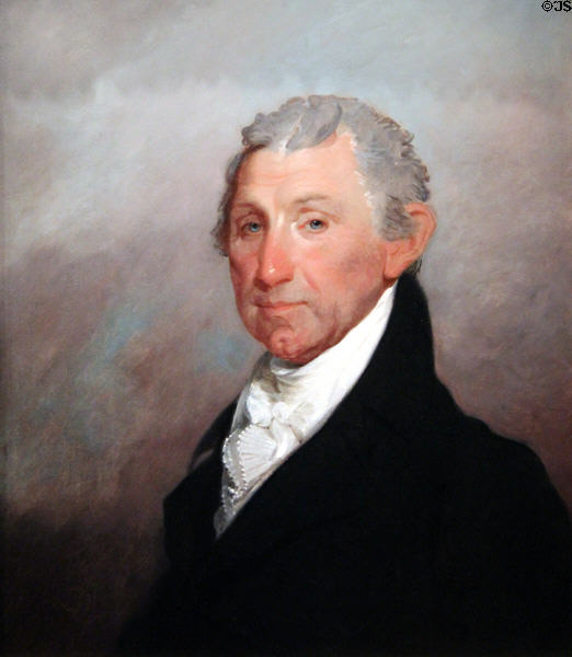 James Monroe portrait (c1817) by Gilbert Stuart at National Gallery of Art. Washington, DC.