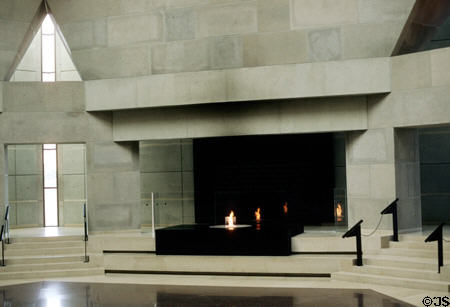 U.S. Holocaust Museum memorial flame. Washington, DC.