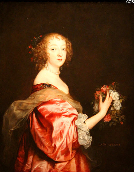 Catherine Howard, Lady d'Aubigny portrait (c1638) by Anthony van Dyck at National Gallery of Art. Washington, DC.