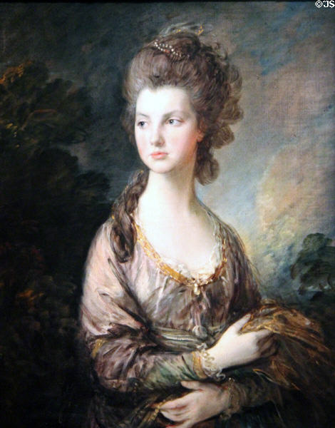 Hon. Mrs. Thomas Graham portrait (c1775-7) by Thomas Gainsborough at National Gallery of Art. Washington, DC.