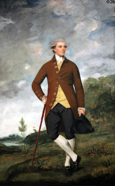 John Musters portrait (c1777-80) by Sir Joshua Reynolds at National Gallery of Art. Washington, DC.