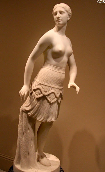 Last of the Tribes marble sculpture (1867-77) by Hiram Powers at Smithsonian American Art Museum. Washington, DC.