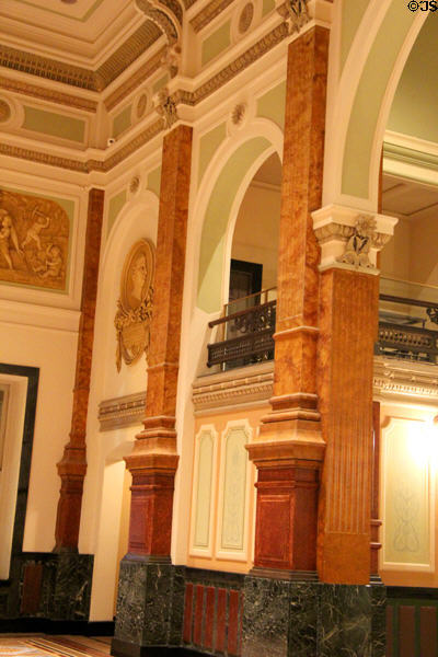 Great Hall of former U.S. Patent Office building was used for Lincoln's 2nd Inauguration is now Smithsonian American Art Museum & National Portrait Gallery. Washington, DC.