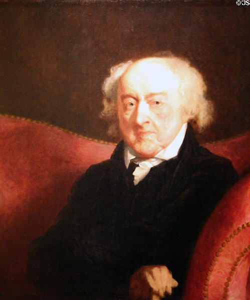 John Adams portrait (1826) by Gilbert Stuart at Smithsonian American Art Museum. Washington, DC.