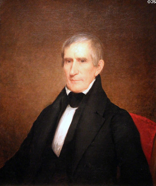 William Henry Harrison portrait (1840) by Albert Gallatin Hoit at National Portrait Gallery. Washington, DC.