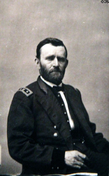 Ulysses S. Grant photo (1864) by Mathew Brady Studio at National Portrait Gallery. Washington, DC.
