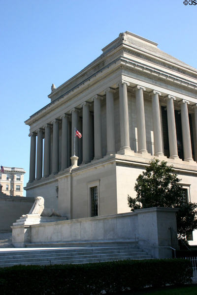 Temple of the Scottish Rite (1911) (16th & S Sts. NW) modeled after Mausoleum of King Mausolus. Washington, DC. Style: Neoclassical. Architect: John Russell Pope.