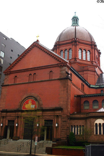 St Matthew's Cathedral (1889) (1725 Rhode Island Ave. NW). Washington, DC. Style: Romanesque. Architect: C. Grant LaFarge. On National Register.