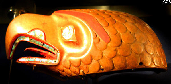 Nisga'a eagle headdress (c1880) from Upper Nass River, BC, Canada at National Museum of the American Indian. Washington, DC.