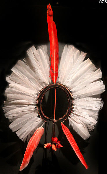 Kayapo feather headdress (c1910) from Brazil at National Museum of the American Indian. Washington, DC.