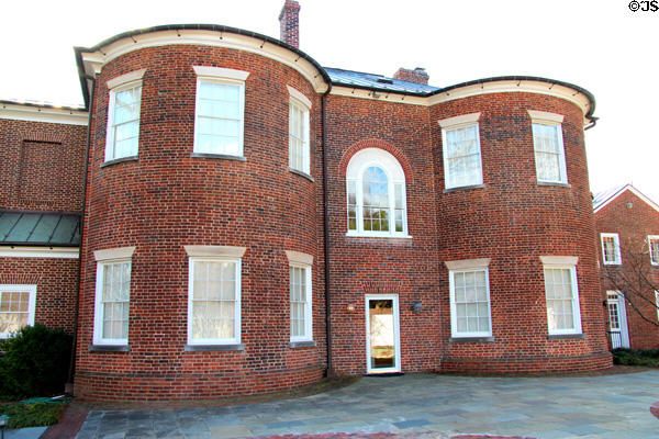 Rear facade of Dumbarton House run by National Society of Colonial Dames of America. Washington, DC.