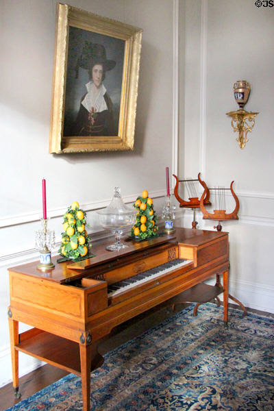 English Broadwood box piano (1904) at Tudor Place. Washington, DC.