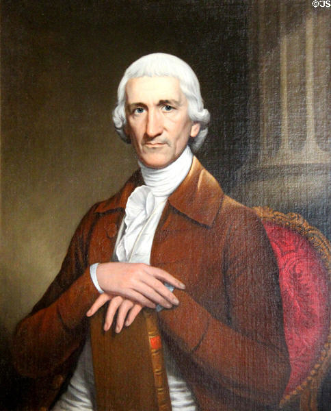 Charles Thomson portrait (c1785) by Joseph Wright at Tudor Place. Washington, DC.