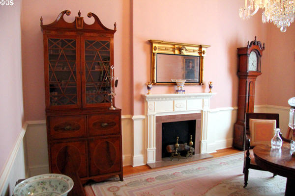 Tennessee period parlor (late 1820s) contains furniture used in the Executive Mansion at DAR Memorial Continental Hall. Washington, DC.