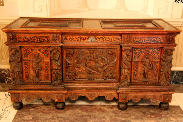 Baroque Italian chest at Anderson House Museum. Washington, DC.
