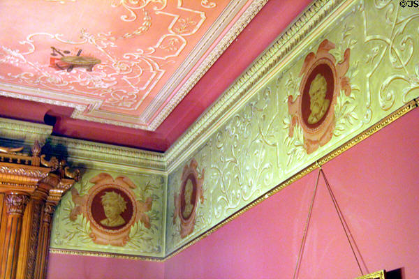 Front room decorations at Christian Heurich Mansion. Washington, DC.