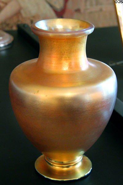 Tiffany gold vase at Woodrow Wilson House. Washington, DC.