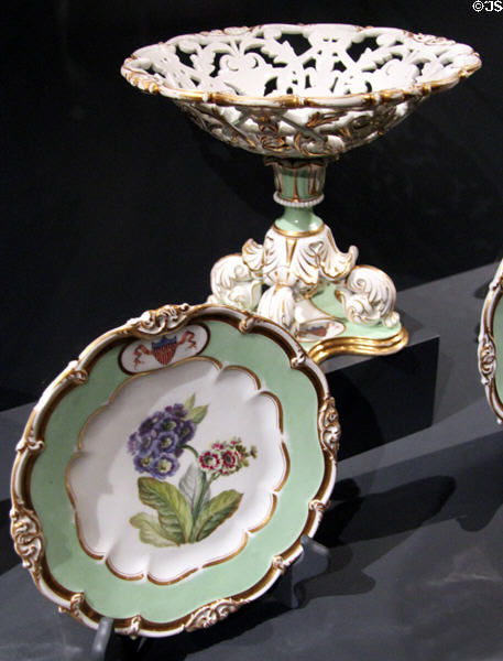 James & Sarah Polk porcelain by Dagoty-Honoré of France at National Museum of American History. Washington, DC.