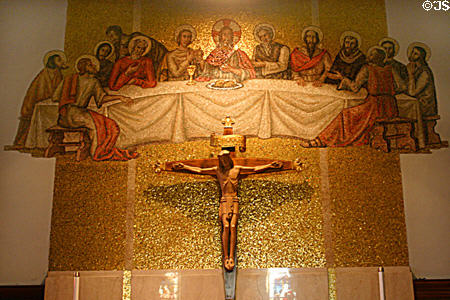 Mosaic of last supper in St Augustine Cathedral. St Augustine, FL.