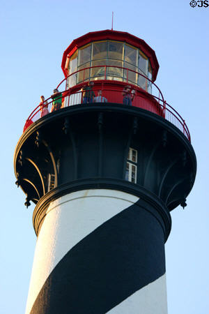 People on top of St. Augustine Lighthouse. St Augustine, FL.