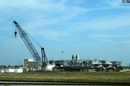 Crawler which carries space shuttle to launch pad at Kennedy Space Center. FL.