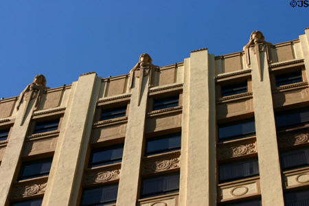 Columns & textures of Huntington Building. Miami, FL.