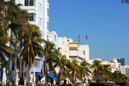 Ocean Drive Art Deco district. Miami Beach, FL.