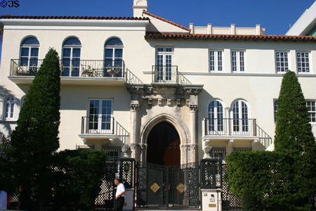 Casa Casuarina (1930) (1116 Ocean Dr.). Miami Beach, FL. Style: Mediterranean Revival. Architect: Henry La Pointe & Arthur Laidler-Jones.