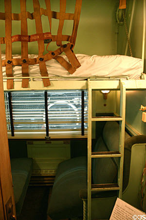 Sleeping berth of Ferdinand Magellan Pullman at Gold Coast Railroad Museum. Miami, FL.