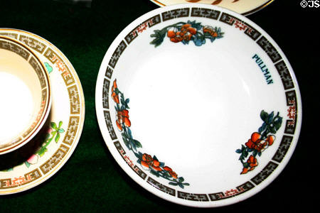 Presidential china (1942-54) from Ferdinand Magellan Pullman at Gold Coast Railroad Museum. Miami, FL.