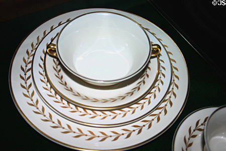 Presidential china used on Ferdinand Magellan Pullman at Gold Coast Railroad Museum. Miami, FL.