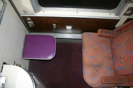 California Zephyr compartment at Gold Coast Railroad Museum. Miami, FL.